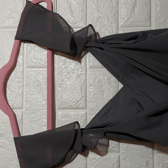 Azazie Everett Dress Steel Gray Size 8 - Picture 6 of 16